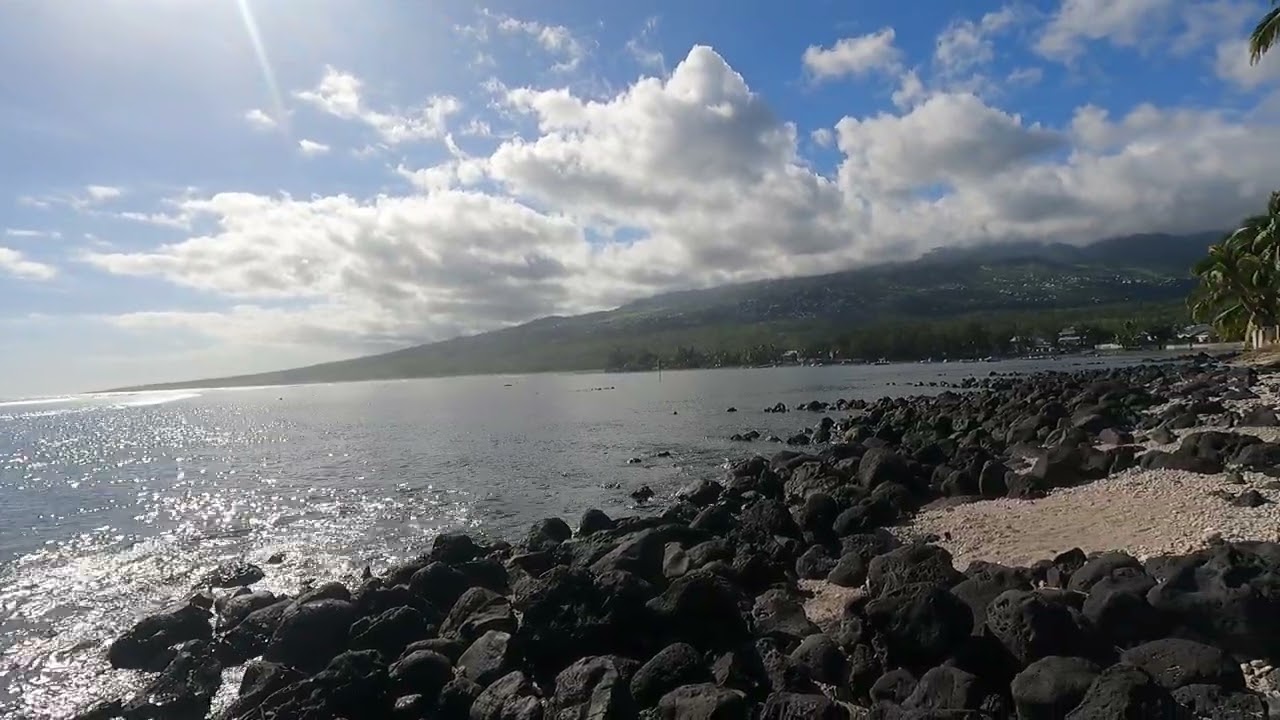 Capture d'égrand de la video sur l'Etang-Salé les Bains